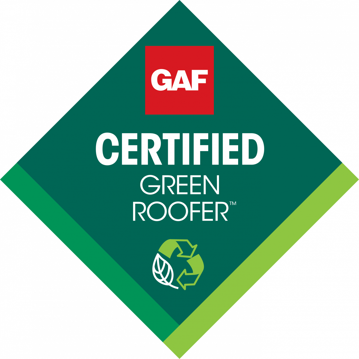 GAF Certified Green Contractor Logo